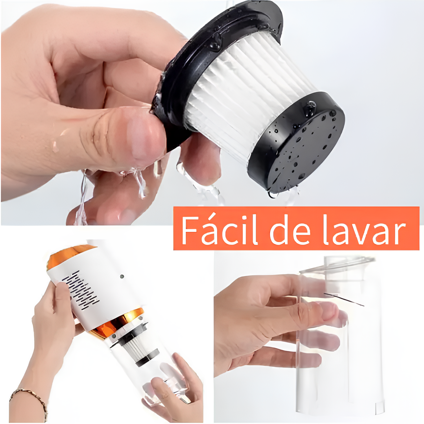 Aspiradora Inalámbrica 3 en 1 con Filtro HEPA – Batería de Larga Duración, Ligera y Ergonómica para Limpieza en Hogar y Oficina