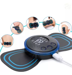Masajeador Eléctrico Portátil EMS para Cuello, Espalda y Cuerpo - 8 Modos y 19 Niveles de Intensidad para Relajación y Alivio Muscular 💆♂️⚡