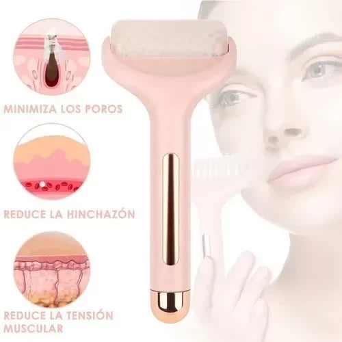 Rodillo de Hielo Facial – Masajeador Refrescante para Piel, Reduce Inflamación y Mejora la Elasticidad