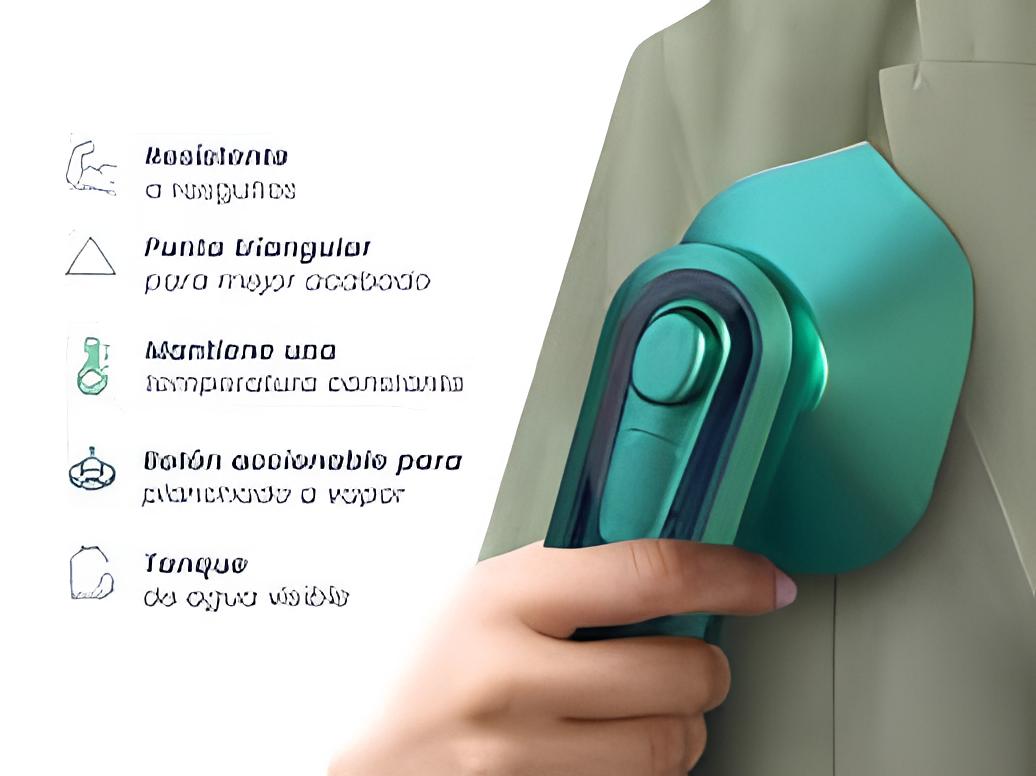 Mini Plancha de Vapor Portátil – Plancha de Ropa Compacta, Ideal para Viajes y Uso Diario