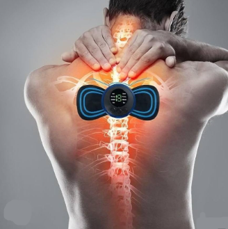Masajeador Eléctrico Portátil EMS para Cuello, Espalda y Cuerpo - 8 Modos y 19 Niveles de Intensidad para Relajación y Alivio Muscular 💆‍♂️⚡