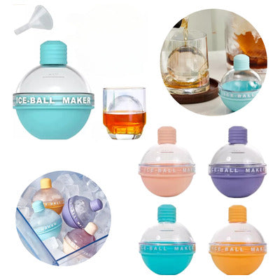 Molde de Hielo Esférico de Silicona – Bola de 6 cm para Bebidas Frías | Ideal para Whisky y Cócteles