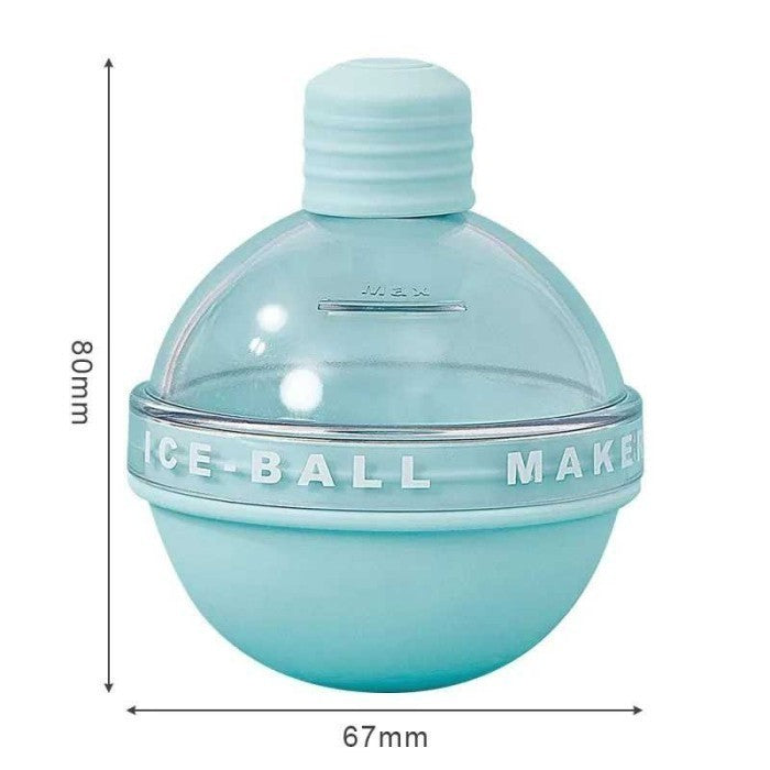 Molde de Hielo Esférico de Silicona – Bola de 6 cm para Bebidas Frías | Ideal para Whisky y Cócteles